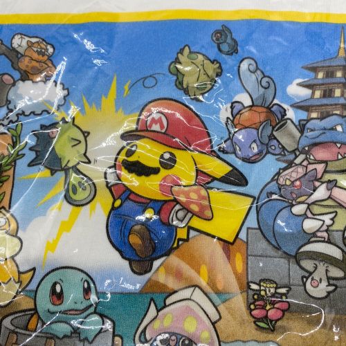 Pokemon Center (ポケモンセンター) 半袖Tシャツ メンズ SIZE S ホワイト マリオピカチュウ 夏物