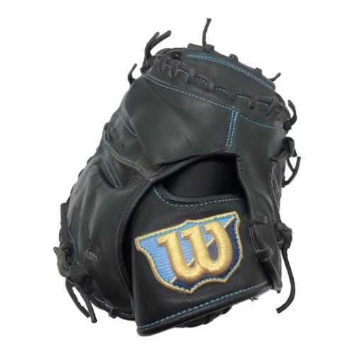 Wilson (ウィルソン) グローブ ブラック×ブルー キャッチャーミット 右投げ用