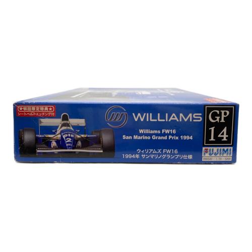 FUJIMI (フジミ) プラモデル 車 /20 グランプリシリーズNo.14 ウイリアムスFW16 1994年 サンマリノGP