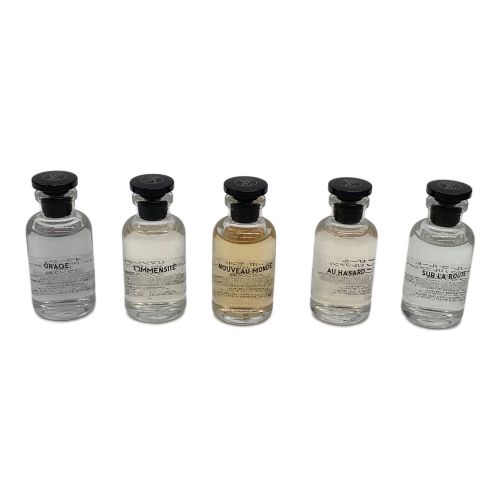 LOUIS VUITTON (ルイ ヴィトン) パルファン オラージュ/リマンシテ/ヌーボ・モンド/オーアザール/スール・ラ・ルート 10ml×5 残量80%-99%