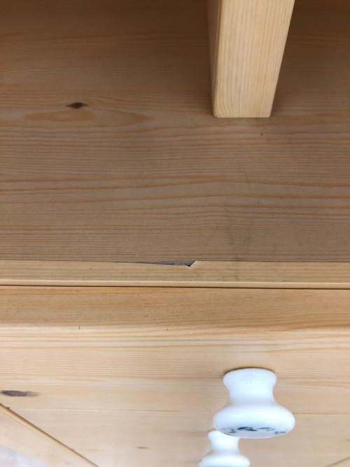 キッチンボード ナチュラル 260 2枚扉 引出⑤