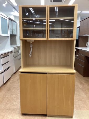 無印良品 (ムジルシリョウヒン) レンジボード ナチュラル 23 2枚扉