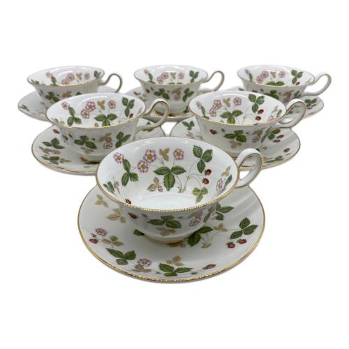 Wedgwood (ウェッジウッド) カップ&ソーサー ワイルドストロベリー 6Pセット