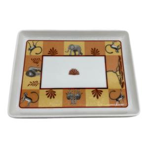 HERMES (エルメス) スクエアプレート オレンジ アフリカ