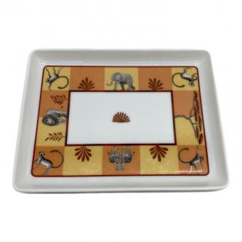 HERMES (エルメス) スクエアプレート オレンジ アフリカ