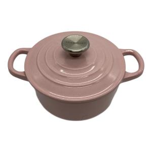 LE CREUSET (ルクルーゼ) 両手鍋 SIZE 14cm ピンク ココット・ロンド