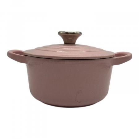LE CREUSET (ルクルーゼ) 両手鍋 SIZE 14cm ピンク ココット・ロンド