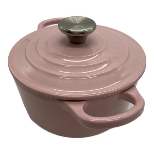 LE CREUSET (ルクルーゼ) 両手鍋 SIZE 14cm ピンク ココット・ロンド