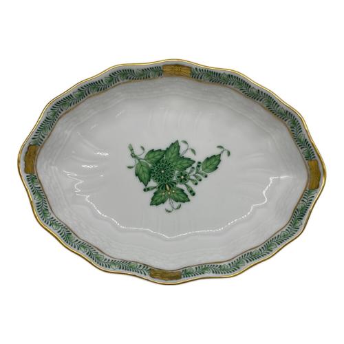 Herend (ヘレンド) プレート オーバルディッシュ アポニーグリーン