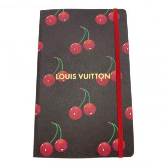 LOUIS VUITTON 村上隆 ノートブックMM・ジェーン ブラウン @ Π GI1371 チェリー 未使用品