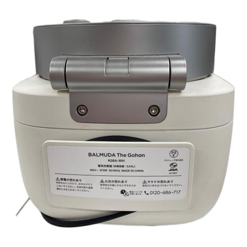 BALMUDA (バルミューダ) 電気炊飯器 K08A-WH 3合(0.54L)