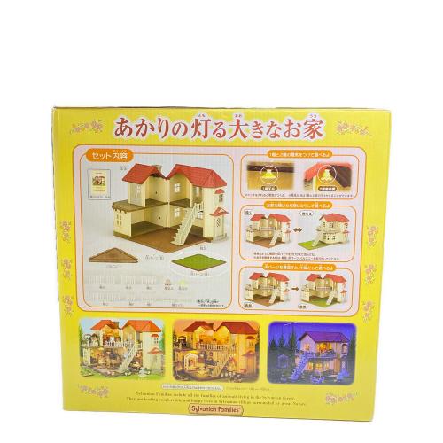 EPOCH (エポック) あかりの灯る大きなお家 シルバニアファミリー 壁紙付限定セット（オレンジ）