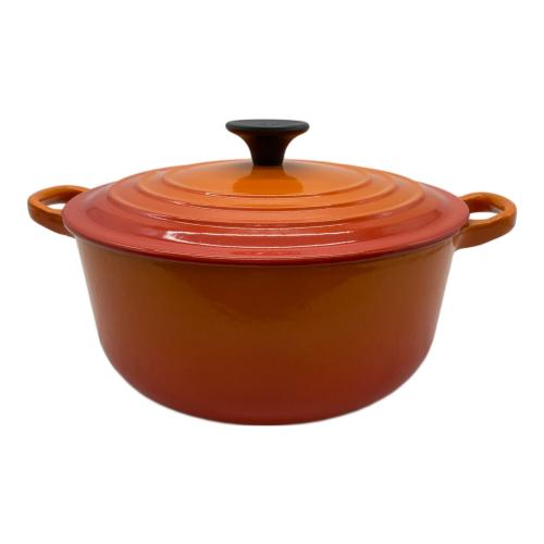 LE CREUSET (ルクルーゼ) 鍋 オレンジ ココット・ロンド