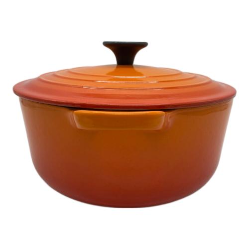 LE CREUSET (ルクルーゼ) 鍋 オレンジ ココット・ロンド