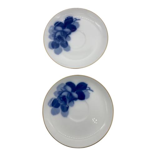 大倉陶園 (オオクラトウエン) モーニングセット ブルーローズ カップ&ソーサー2・ボウル2・プレート2