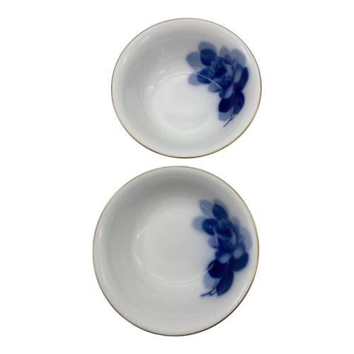 大倉陶園 (オオクラトウエン) モーニングセット ブルーローズ カップ&ソーサー2・ボウル2・プレート2