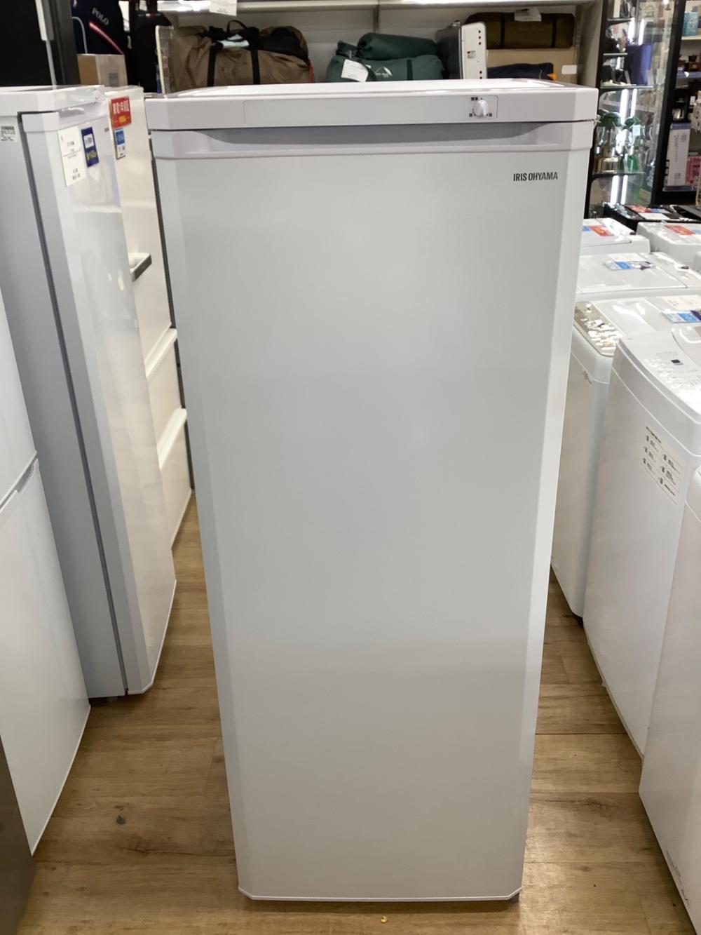 安心の1年保証付。【IRIS OHYAMA 1ドア冷凍庫　IUSD-18A-W 2023年製　175L】取りに来れる方限定 IRIS OHYAMA (アイリスオーヤマ) 1ドア冷凍庫 IUSD-18A-W 2025年製