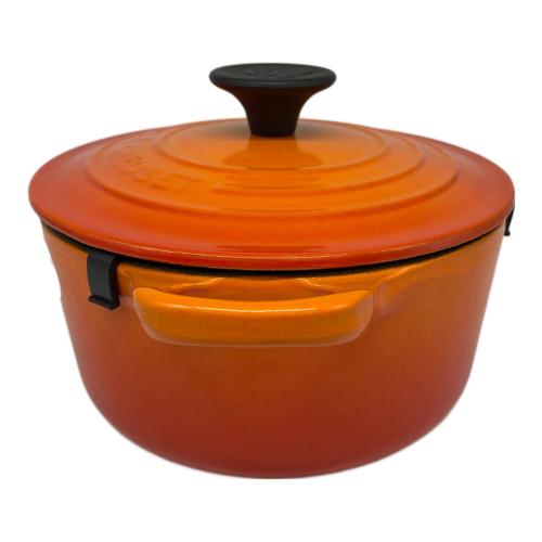 LE CREUSET (ルクルーゼ) ホーロー鍋 ココットロンド 16cm オレンジ