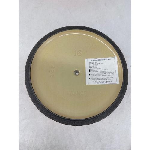 LE CREUSET (ルクルーゼ) ホーロー鍋 ココットロンド程度b 16cm オレンジ