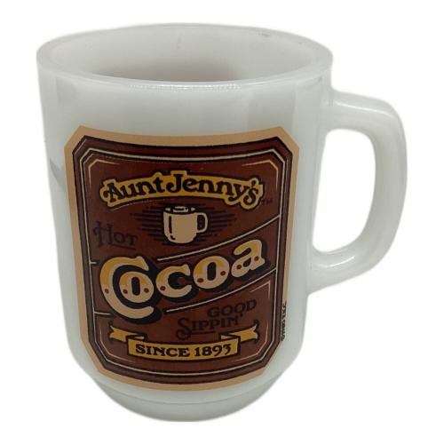 Fire King (ファイヤーキング) ミルクマグカップ USA製・70S~80S AUNT JENNY'S HOT COCOA