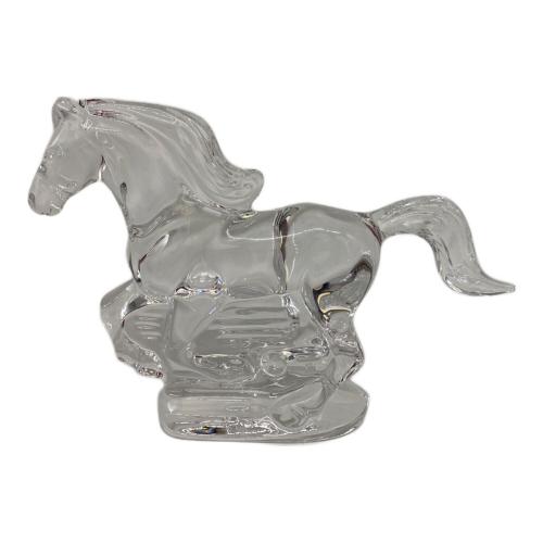 Baccarat (バカラ) 置物 箱付き いななく馬 クリスタルガラス