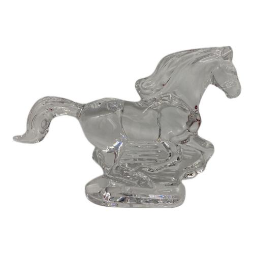Baccarat (バカラ) 置物 箱付き いななく馬 クリスタルガラス