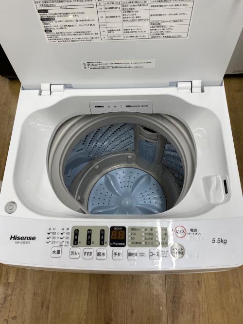 Hisense (ハイセンス) 全自動洗濯機 HW-G55BK1 2023年製