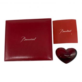 Baccarat (バカラ) ペーパーウェイト ハート 箱内部ハガレ有