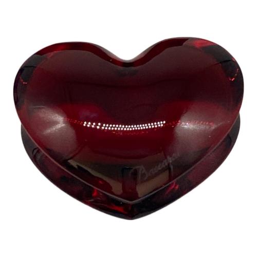 Baccarat (バカラ) ペーパーウェイト ハート 箱内部ハガレ有