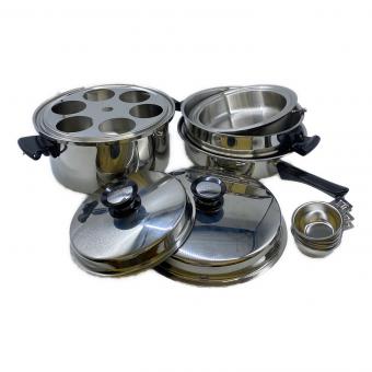 AMWAY QUEEN (アムウェイクィーン) シチューパンセット MULTI-PLY 18/8 ステンレス USA製 シルバー