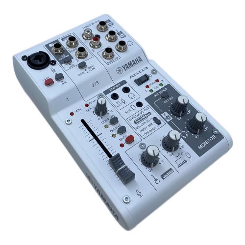  YAMAHA(ヤマハ)　AG03MK2　オーディオインターフェイス