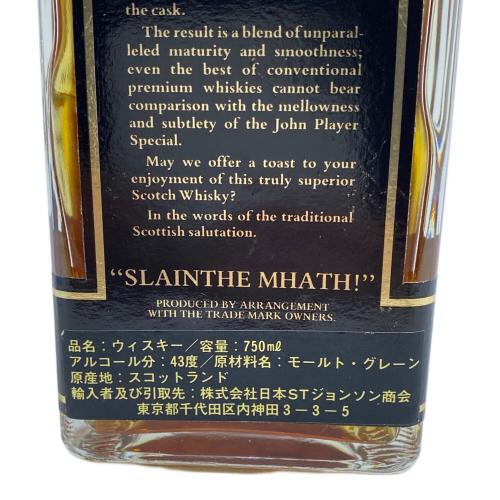 JOHN PLAYER SPECIAL (ジョンプレイヤースペシャル) スコッチウィスキー 15年 750ml