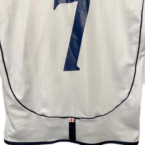 イングランド代表 (イングランドダイヒョウ) サッカーユニフォーム 2002年ワールドカップ メンズ SIZE XL ホワイト