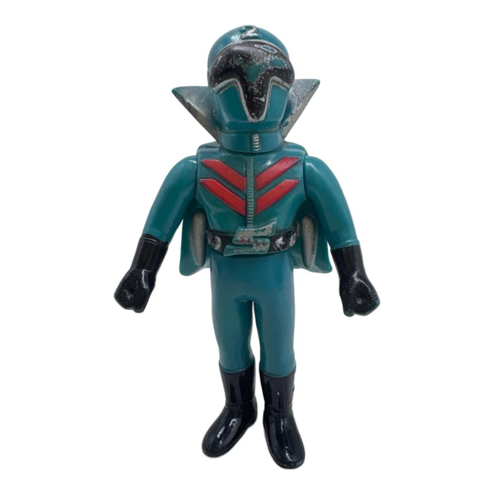 当時物　秘密戦隊ゴレンジャー　アオレンジャー　面取れ　ソフビ　昭和 ポピー 秘密戦隊ゴレンジャー アオレンジャー レトロソフビ 剥がれ有