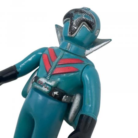 ポピー 秘密戦隊ゴレンジャー アオレンジャー レトロソフビ 剥がれ有