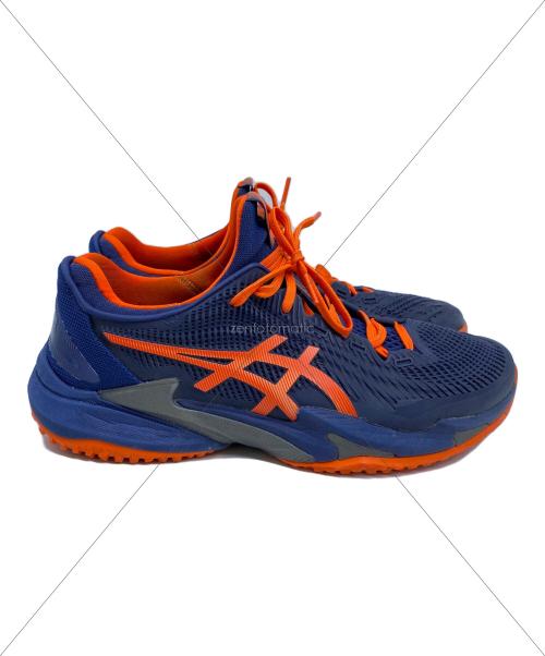asics (アシックス) テニスシューズ COURT FF 3 OC メンズ SIZE 68.5cm (W27) ネイビー