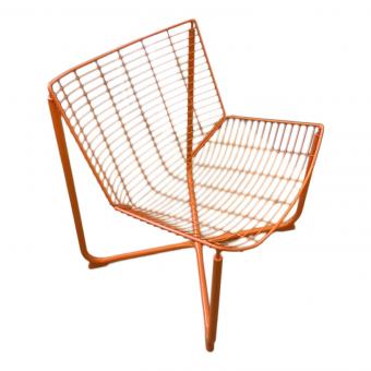 IKEA (イケア) ワイヤーチェア 298 オレンジ SKALBODA
