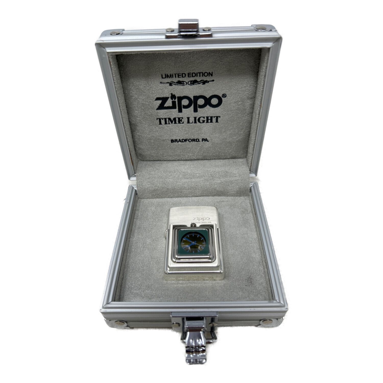 ZIPPO 2003年製造 TIME LIGHT ※時計電池切れ｜トレファクONLINE