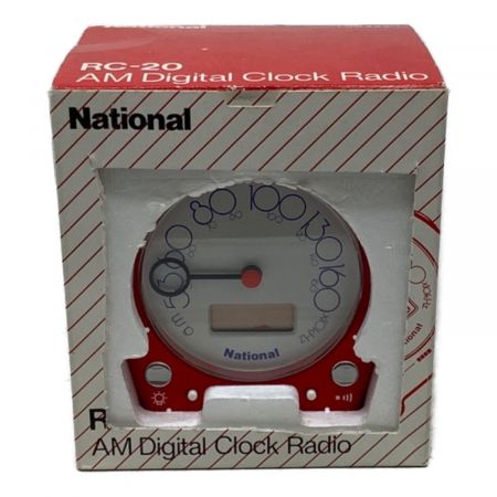 National (ナショナル) デジタルクロックラジオ RC-20 廃盤品 画面液漏れ有