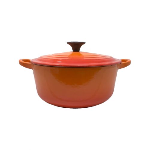 LE CREUSET ル・クルーゼ ココット・ジャポネーズ 18cm オレンジ - 鍋