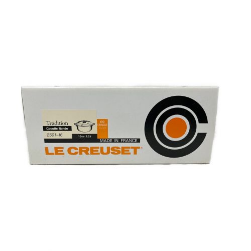 LE CREUSET (ルクルーゼ) ココットロンド 16cm オレンジ｜トレファクONLINE