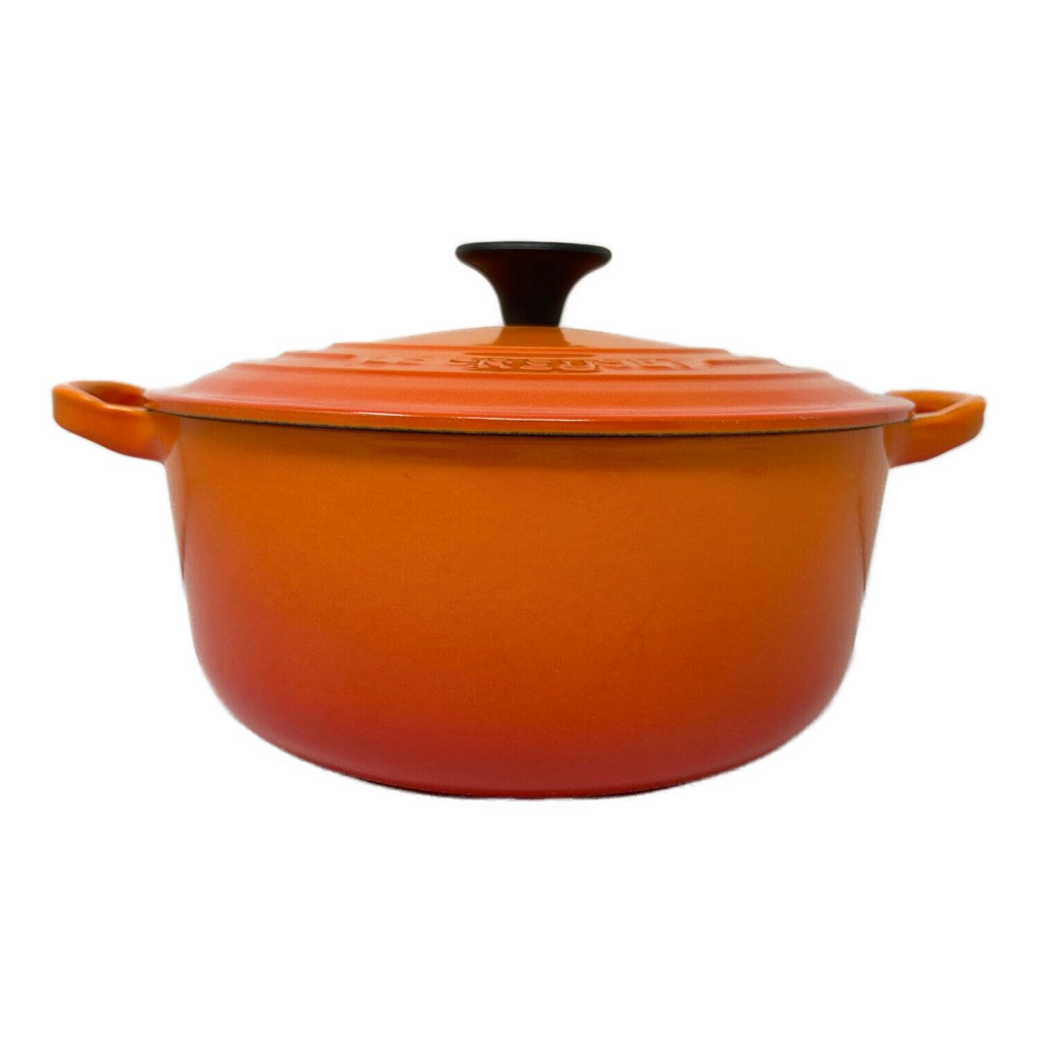 LE CREUSET (ルクルーゼ) 両手鍋 オレンジ｜トレファクONLINE