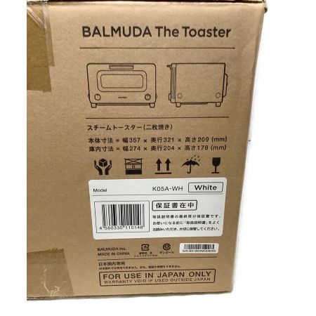 BALMUDA (バルミューダデザイン) The Toaster K05A-WH 程度S(未使用品) 未使用品
