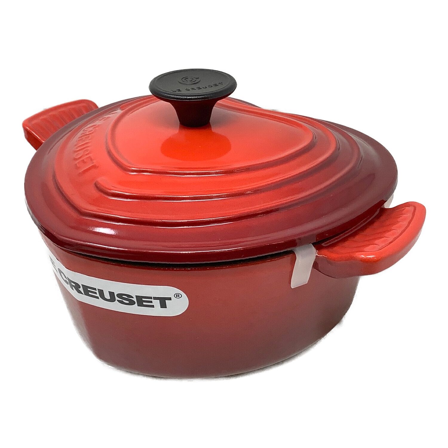LE CREUSET (ルクルーゼ) 両手鍋 レッド 1.9L ハート型 ココット 