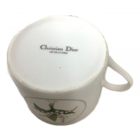 Christian Dior (クリスチャン ディオール) ペアティ-&コーヒーセット カップ底にダメージ有 ミリラフォーレ鈴蘭 2Pセット