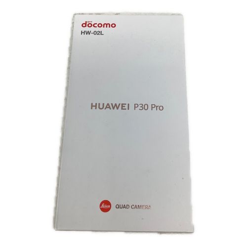 docomo (ドコモ) HUAWEI P30 Pro HW-02L サインアウト確認済 868608040620933 ○ docomo 128GB  バッテリー:Bランク(80%) 程度:Aランク Android9