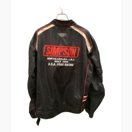 SIMPSON (シンプソン) ライダースジャケット ブラック×レッド サイズ:3L