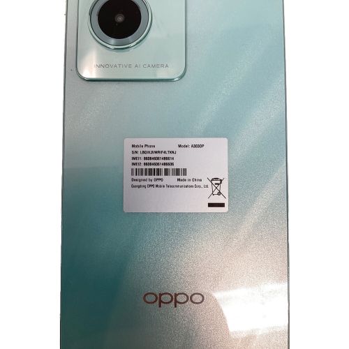 OPPO A79 5G A3030P サインアウト確認済 860846061486614 ○ SoftBank 128GB バッテリー:Aランク 程度:Aランク Android13