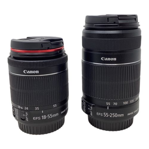 CANON (キャノン) デジタル一眼レフカメラ EOS Kiss X7 ダブルズームキット DS126441 専用電池 SDカード対応 ISO100～6400 061072058171