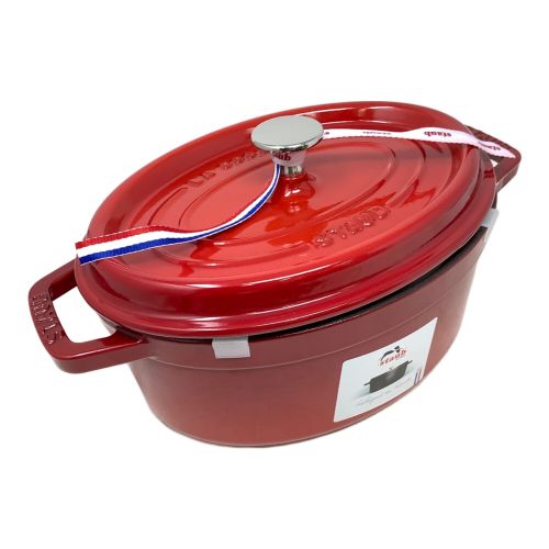 Staub (ストウブ) ココット オーバル チェリー レッド 40509-803